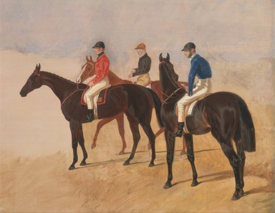Hindernisrennen - Allen McDonough auf Brunette, Tom Oliver auf Discount und Jem Mason auf Lottery von John F. Herring